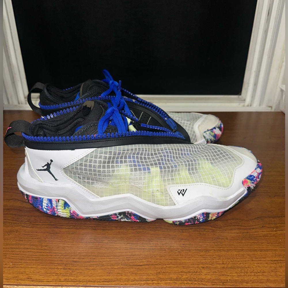 Jordan Why Not Zer0.6 White Multicolor Athletic Sneakers DO7189 101 Size 11.5 - Picture 2 of 10